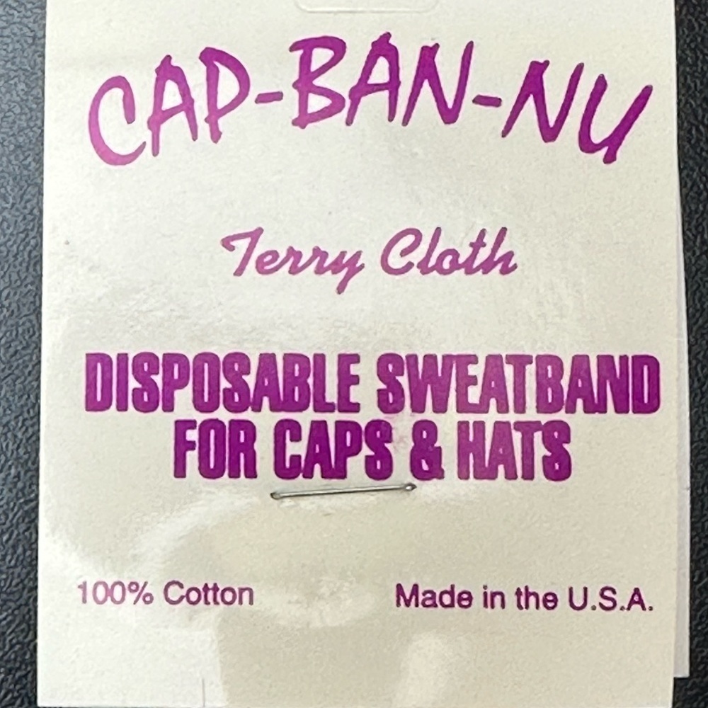 New Cap-Ban-Nu Disposable Sweatband For Caps‎ & Hats Beige Lot of 3 Padded - Picture 5 of 7